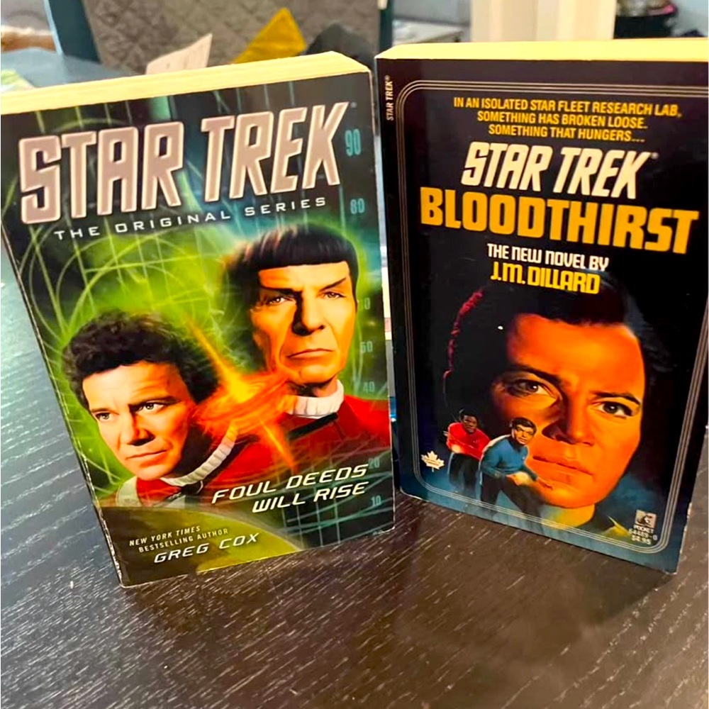 Star Trek Vintage Pocket Books circa 1987, second book 2014.